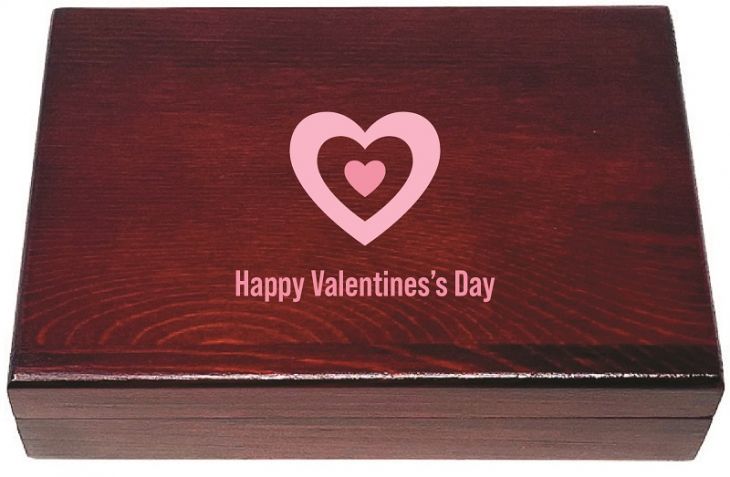 Valentine's Day Mahogany Card Box with 2 Deck Set (Copy) main image